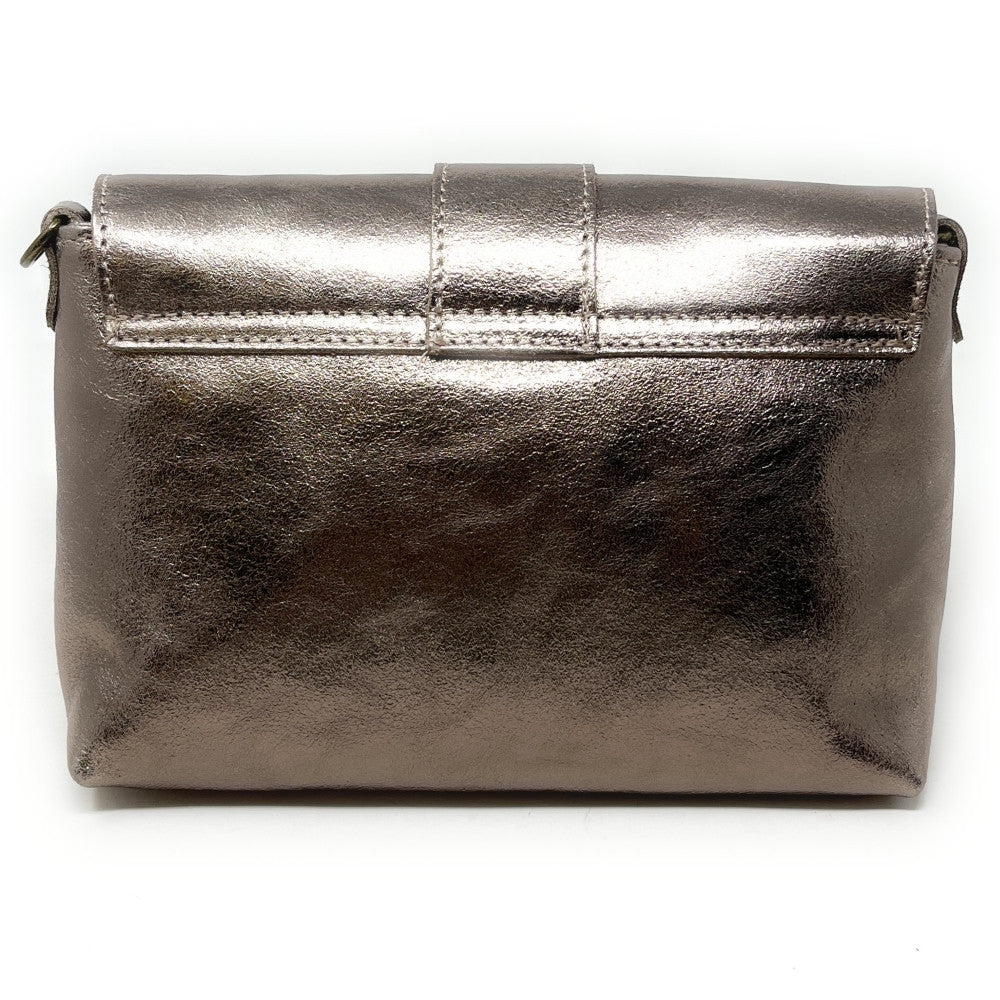 Mini sac en cuir irisé VERONE Champagne irisé