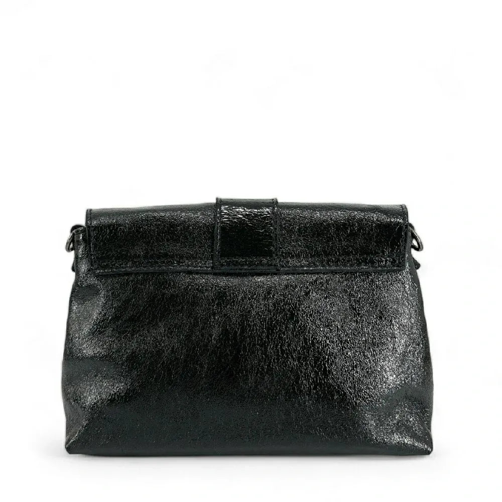 Mini sac en cuir irisé VERONE Noir irisé