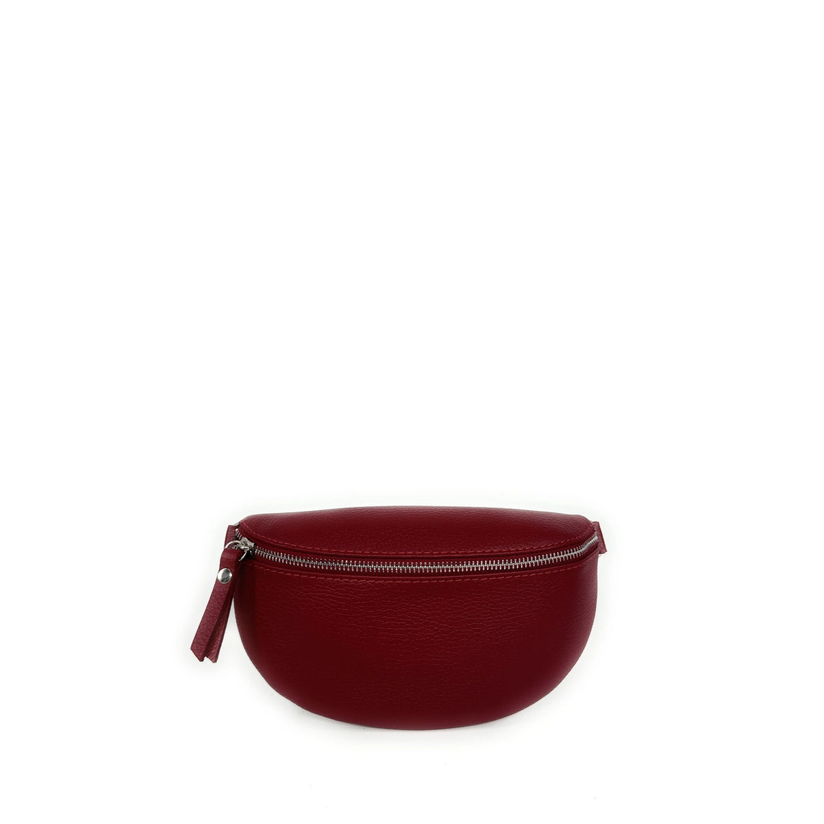 Sac banane en cuir grainé LOU Bordeaux