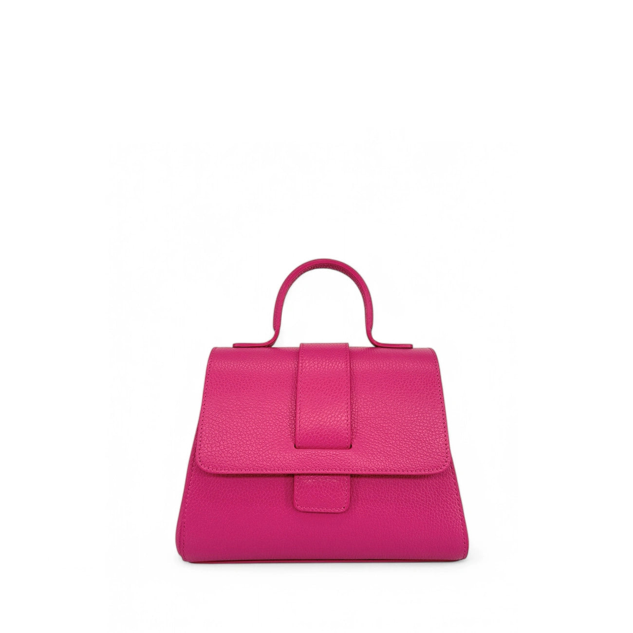 Bolso de hombro de cuero grano SMART Rose fucsia