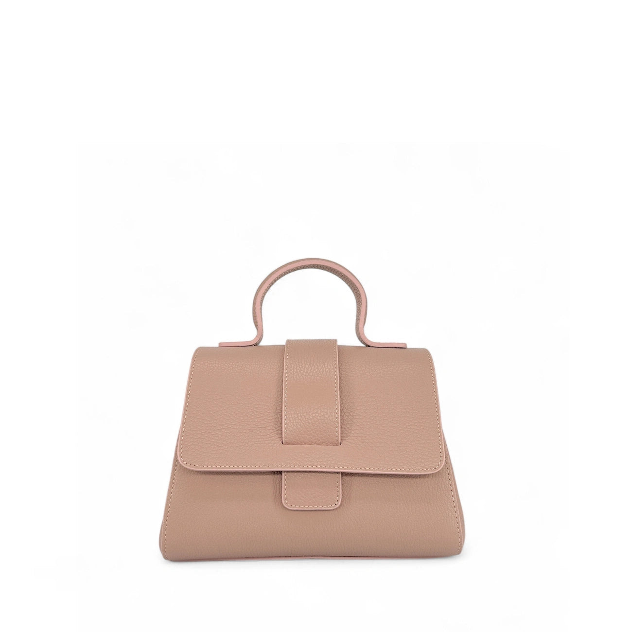 Borsa a tracolla in pelle grana SMART Rose nudo