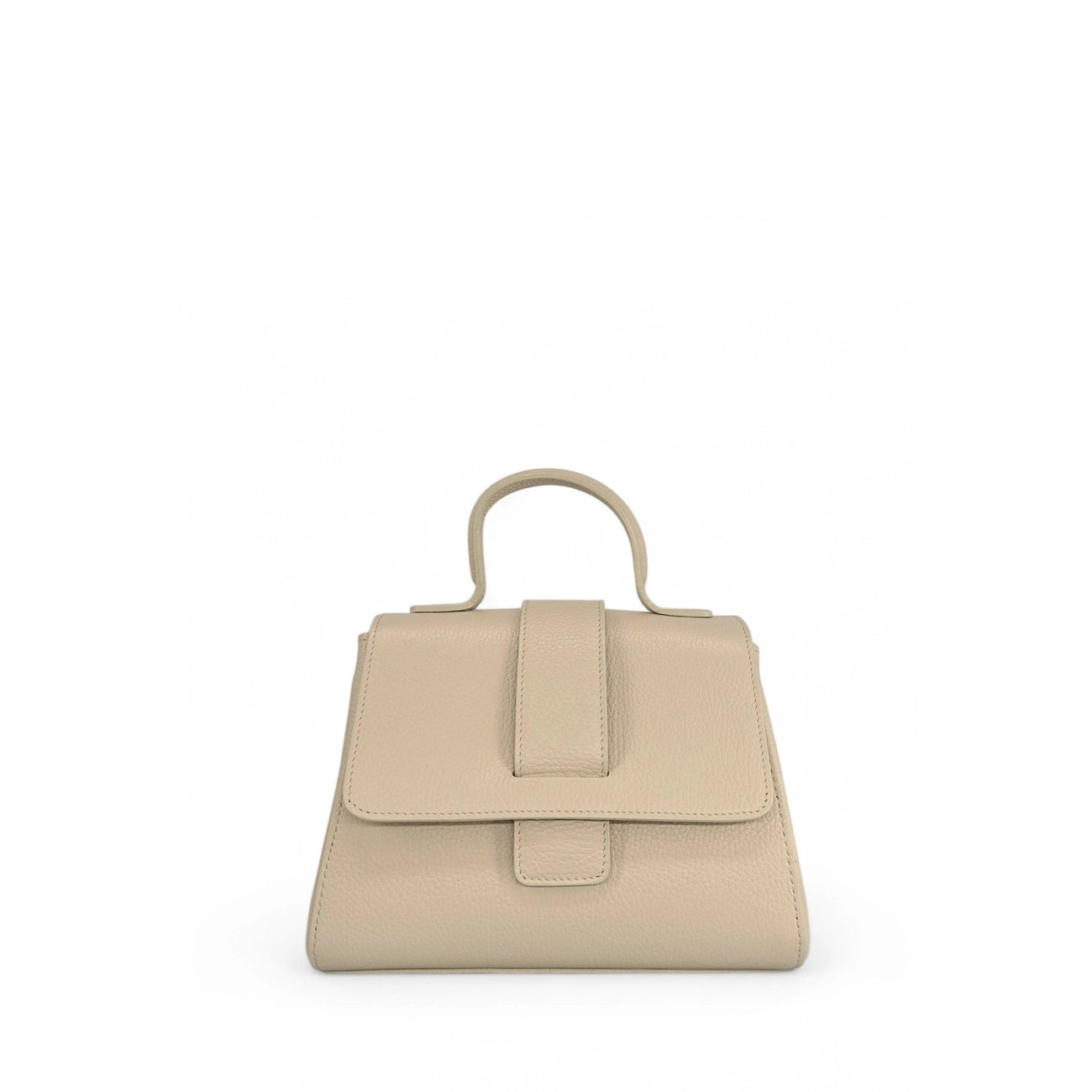 Borsa a tracolla in pelle grana SMART Mole chiara
