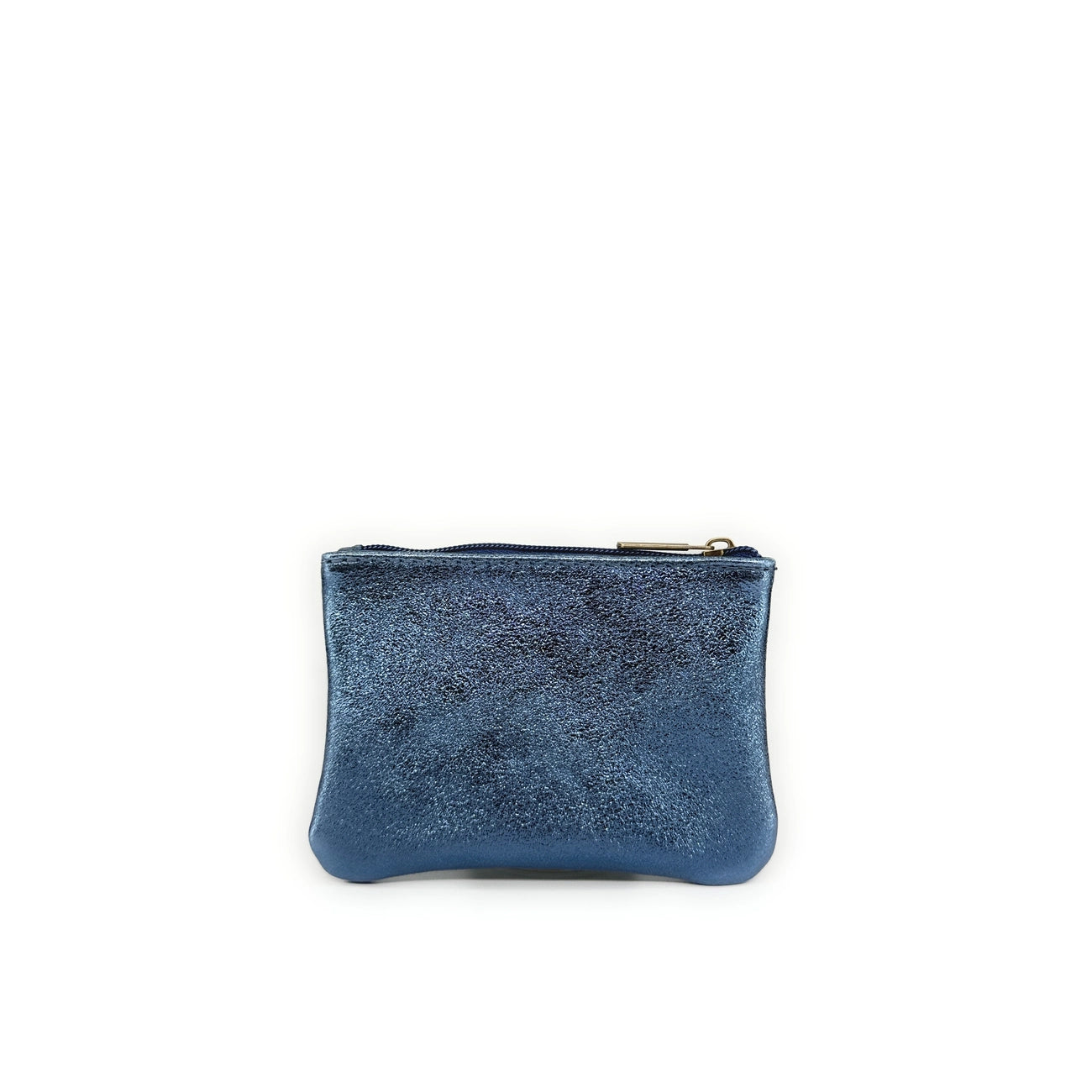 GLOW PURSE iridescent leather pouch Iridescent Cobalt Blue