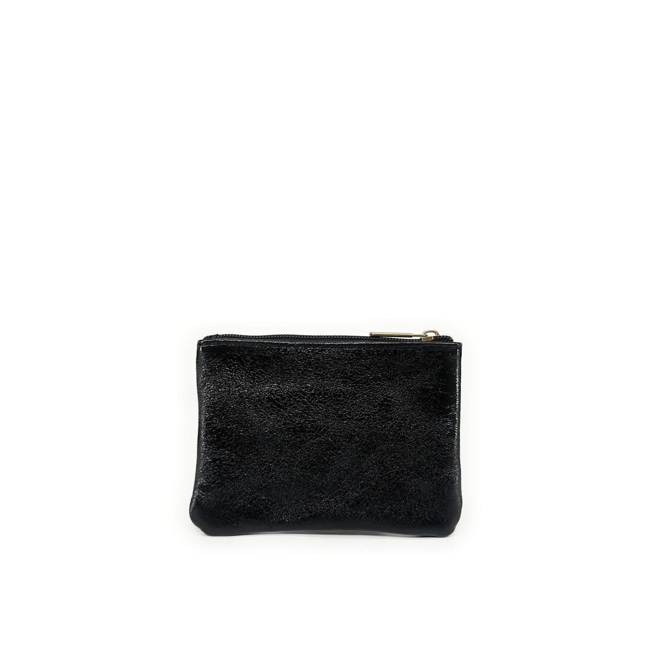 GLOW PURSE iridescent leather pouch Iridescent Black