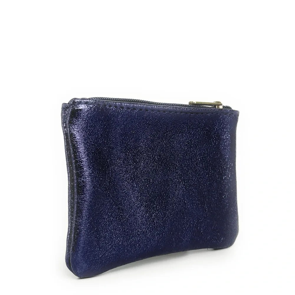 Pochette en cuir irisé GLOW PURSE Nuit étoilée