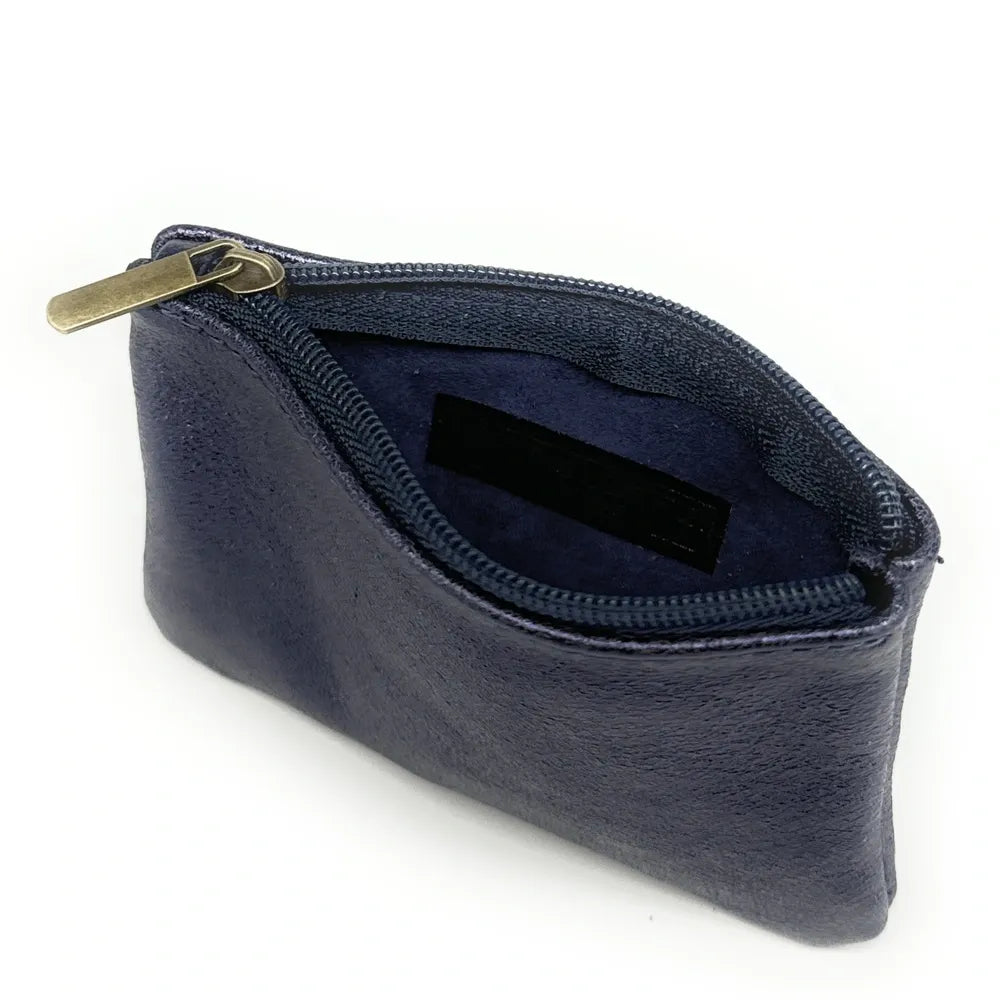 Pochette en cuir irisé GLOW PURSE Nuit étoilée