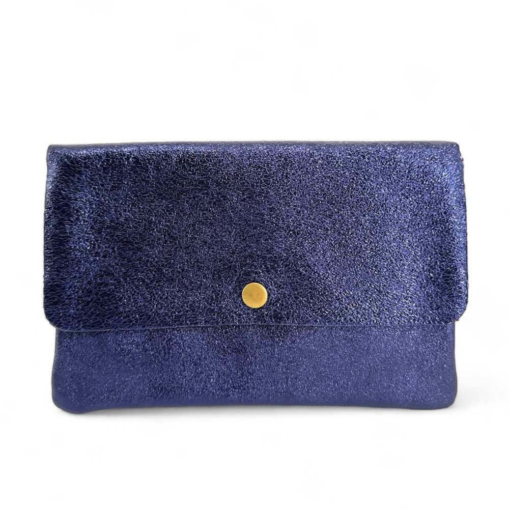 Sac pochette en cuir irisé MAELIA Nuit étoilée