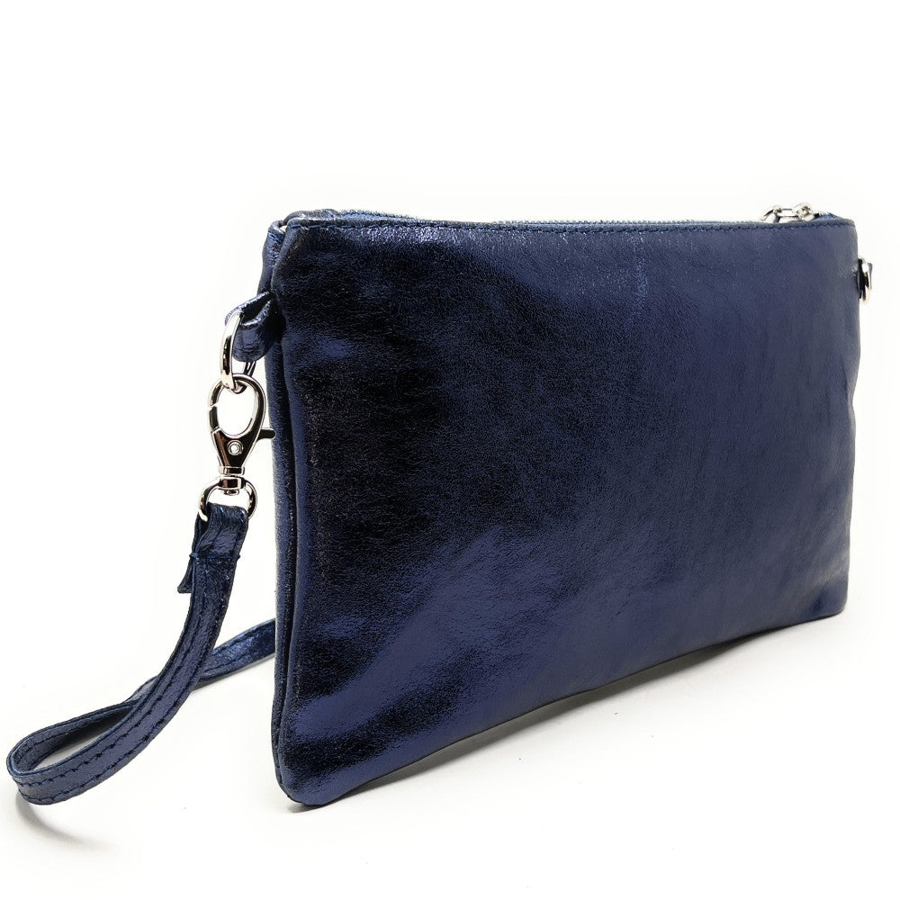 Sac pochette en cuir irisé MELUSINE Nuit étoilée