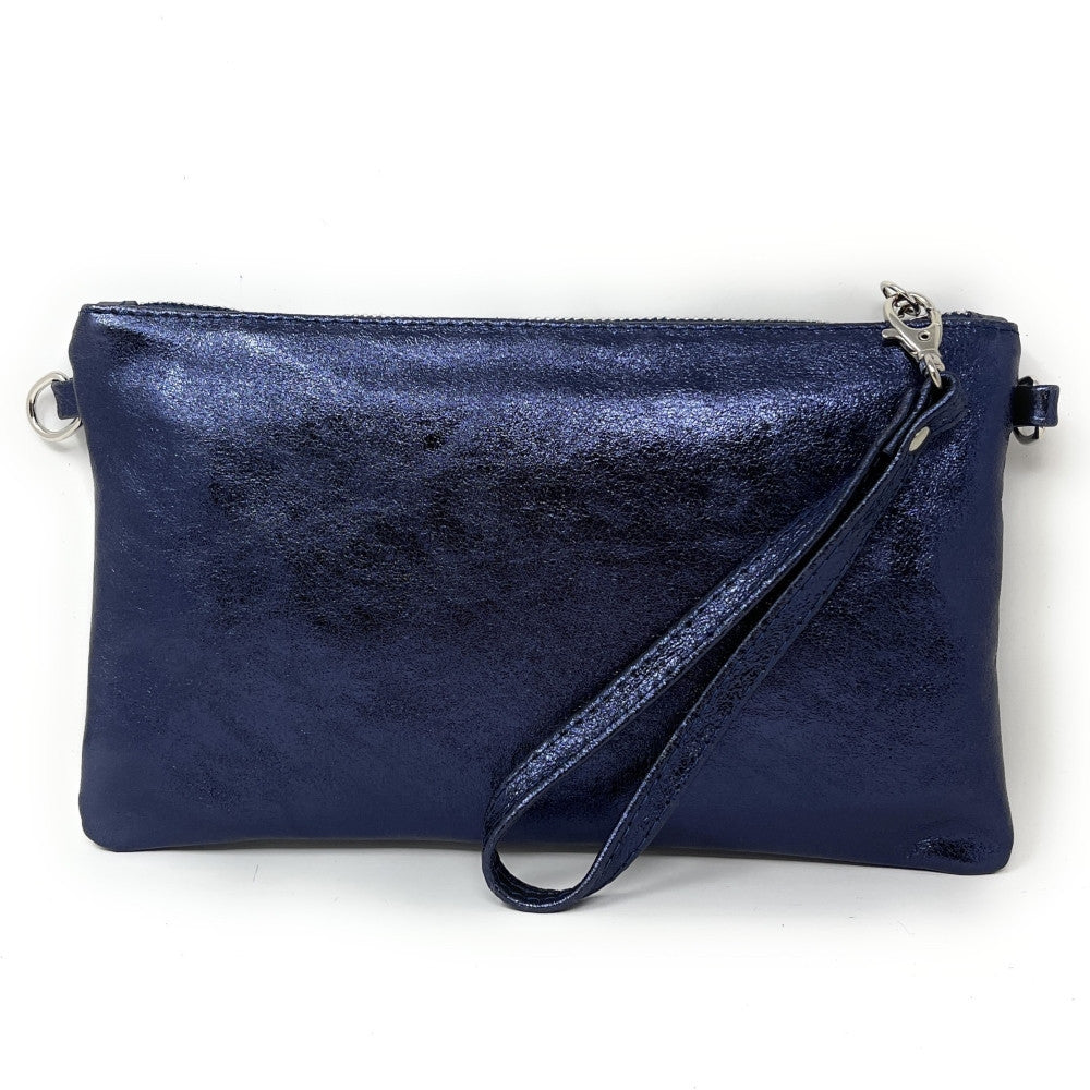 Sac pochette en cuir irisé MELUSINE Nuit étoilée
