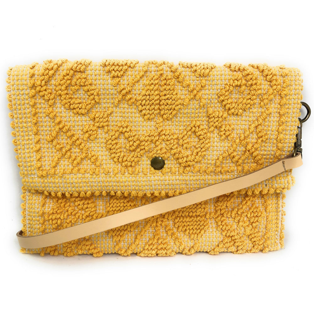 Pochette en tissu MOTU Jaune Moutarde