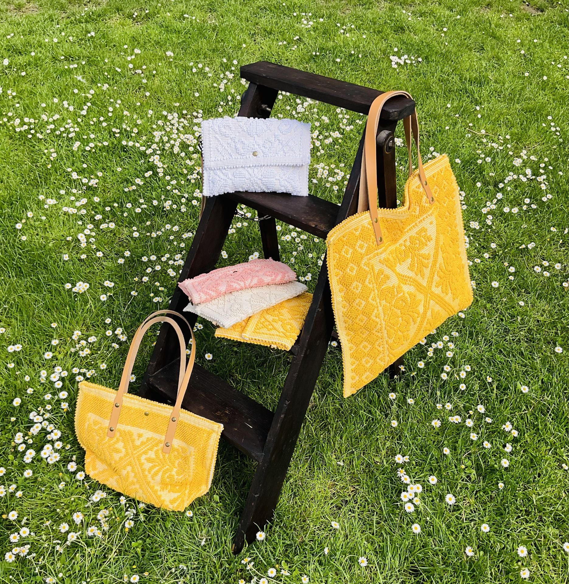 Pochette en tissu MOTU Jaune Moutarde
