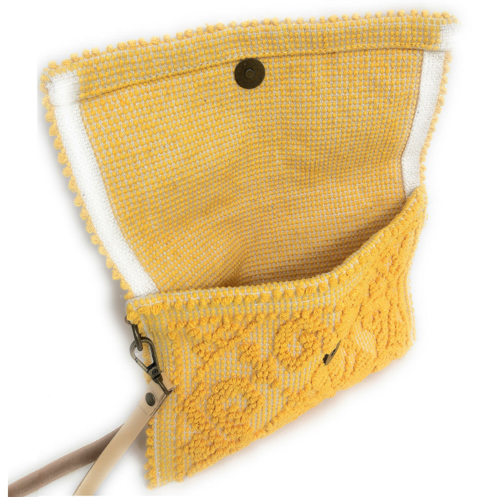 Pochette en tissu MOTU Jaune Moutarde