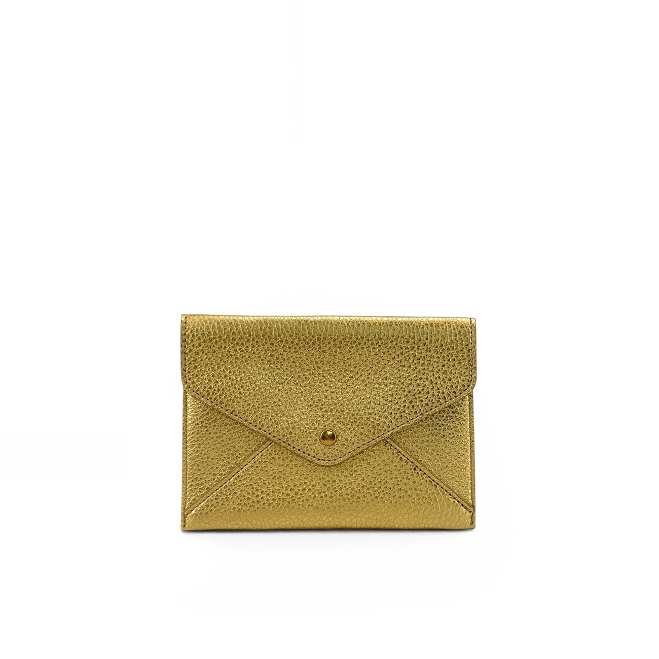 Clutch sobre de piel tornasolada ROMY dorado