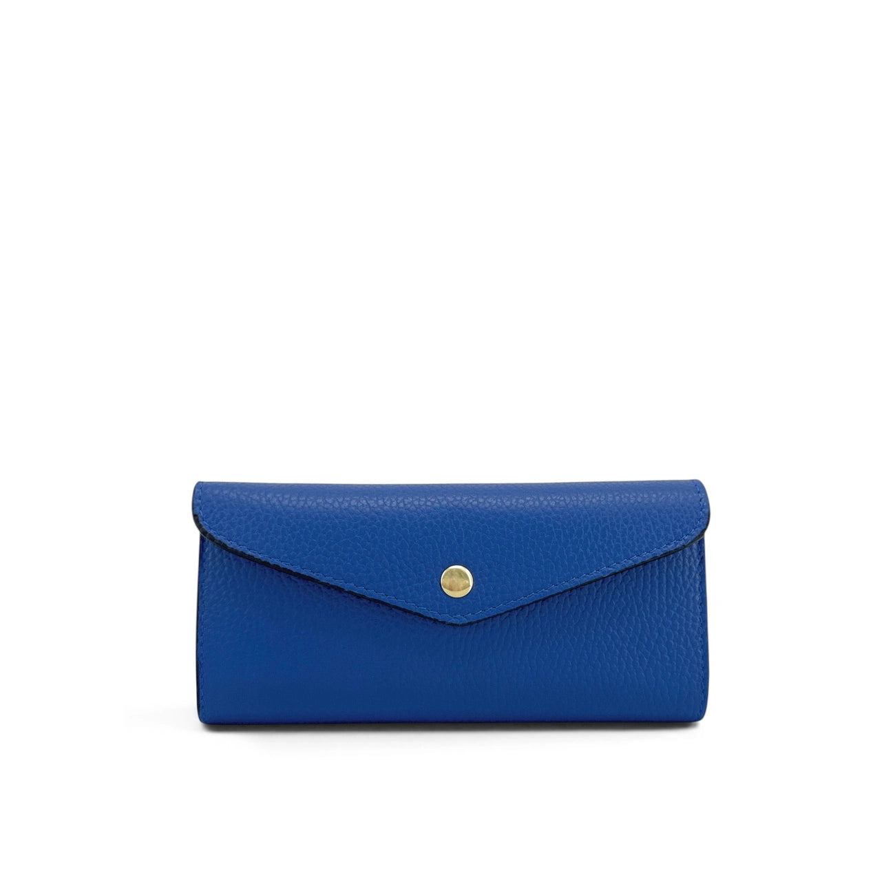 Umschlag-Clutch aus genarbtem Leder CLOE Dunkelrot