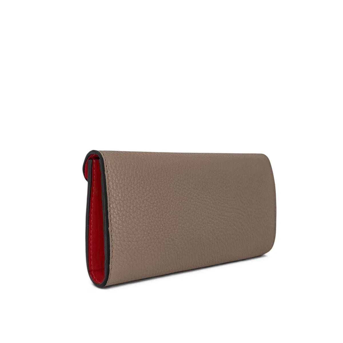 Pochette portafoglio in pelle martellata CLELIA Tortora scuro