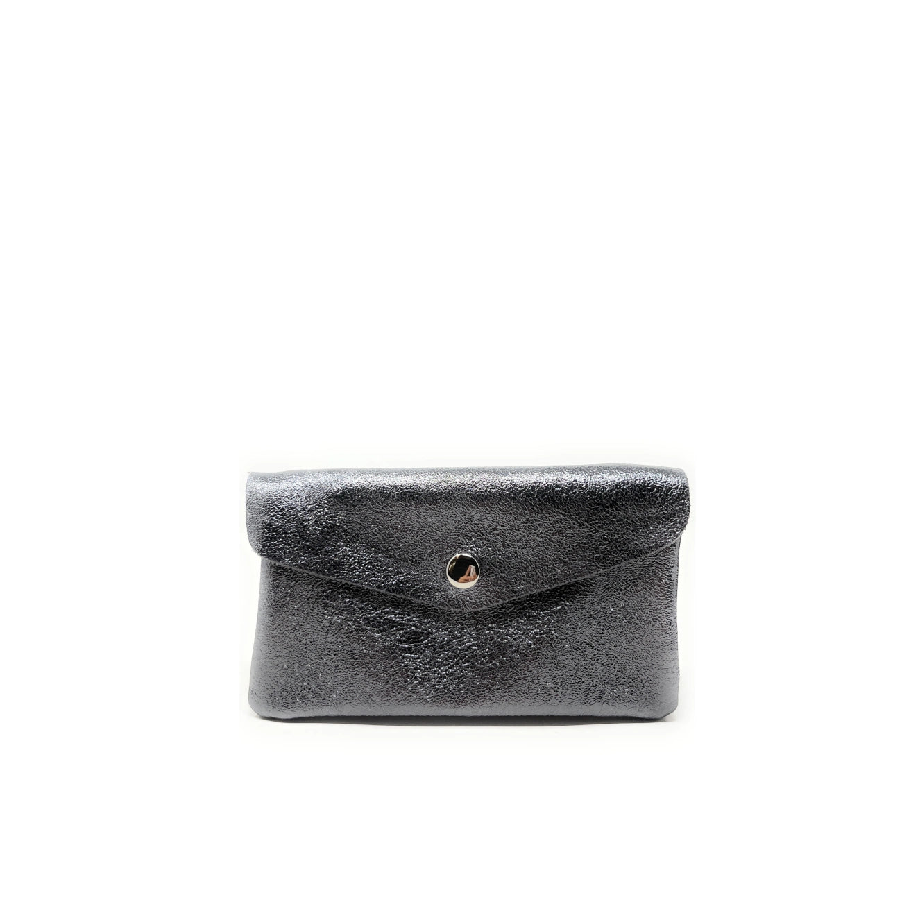 Leather wallet pouch irise COMPO Dark silver