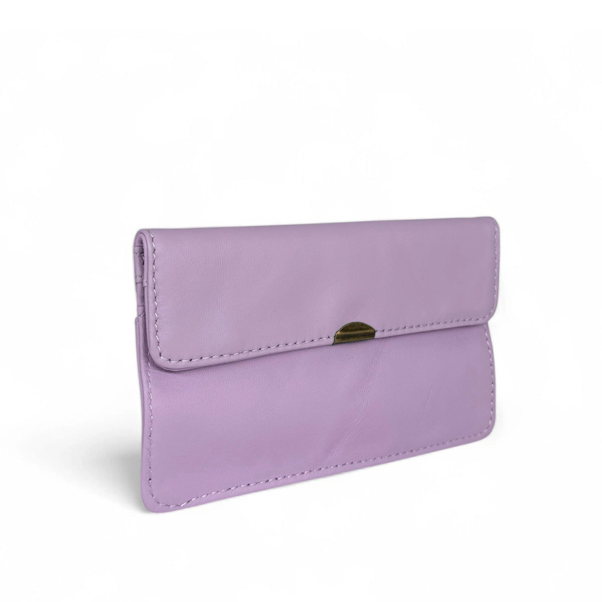 Pochette porte-monnaie en cuir lisse IMPRO Rose lilas