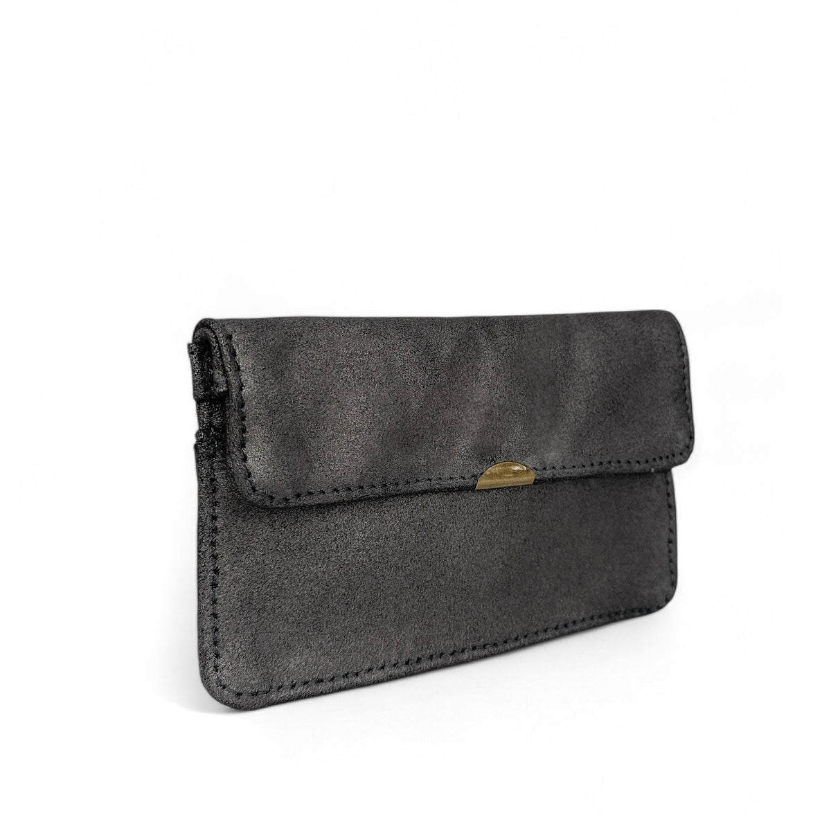 Pochette porte-monnaie en cuir irisé IMPRO Marron glacé
