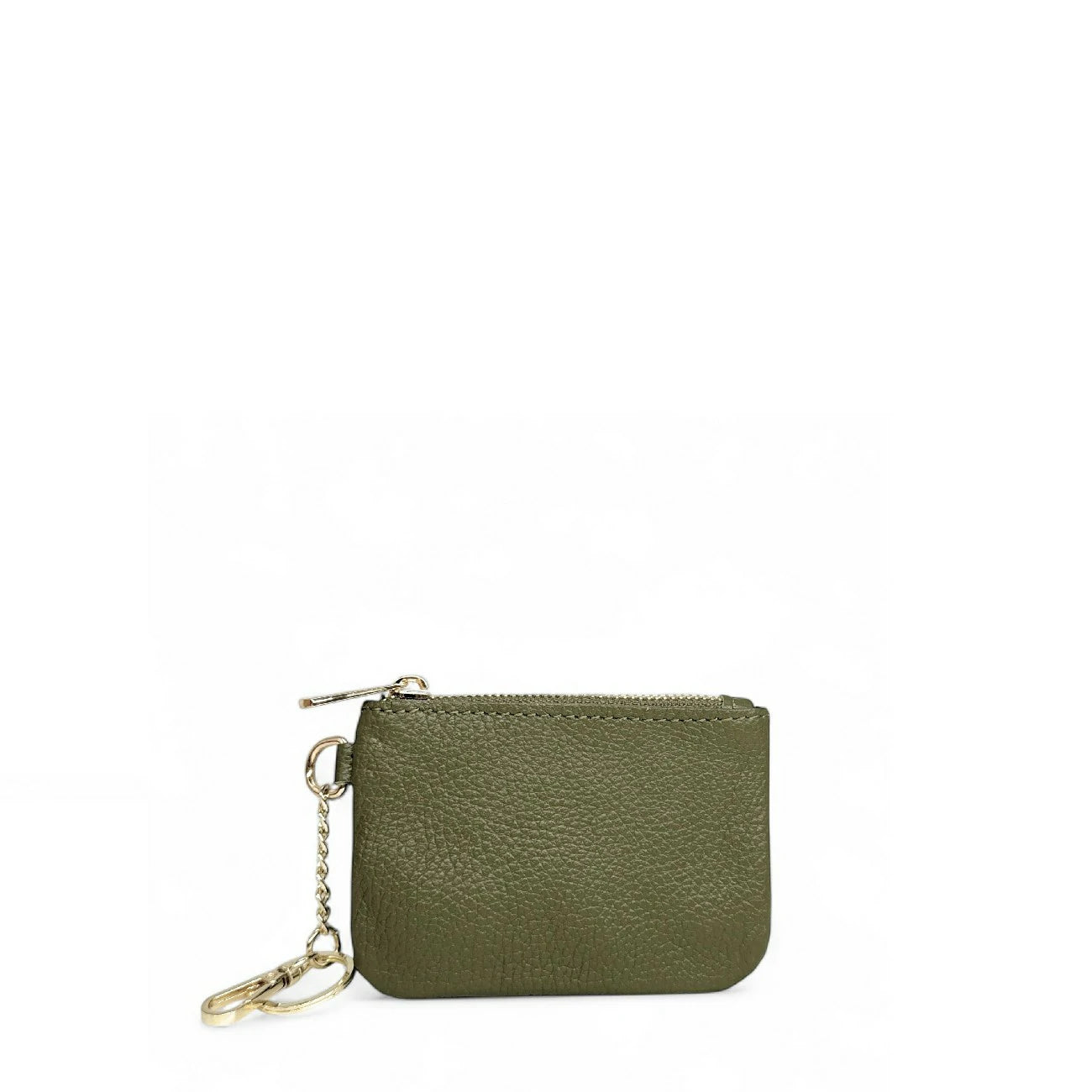 Leather keychain wallet irise POCKET Pale gold