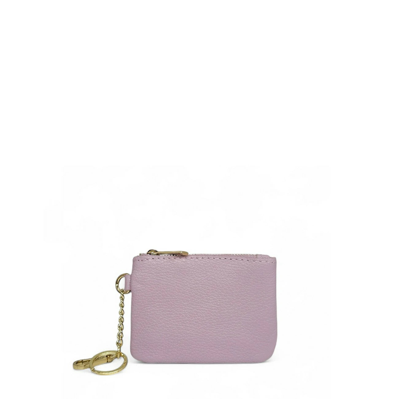 Leather keychain wallet irise POCKET Pale gold