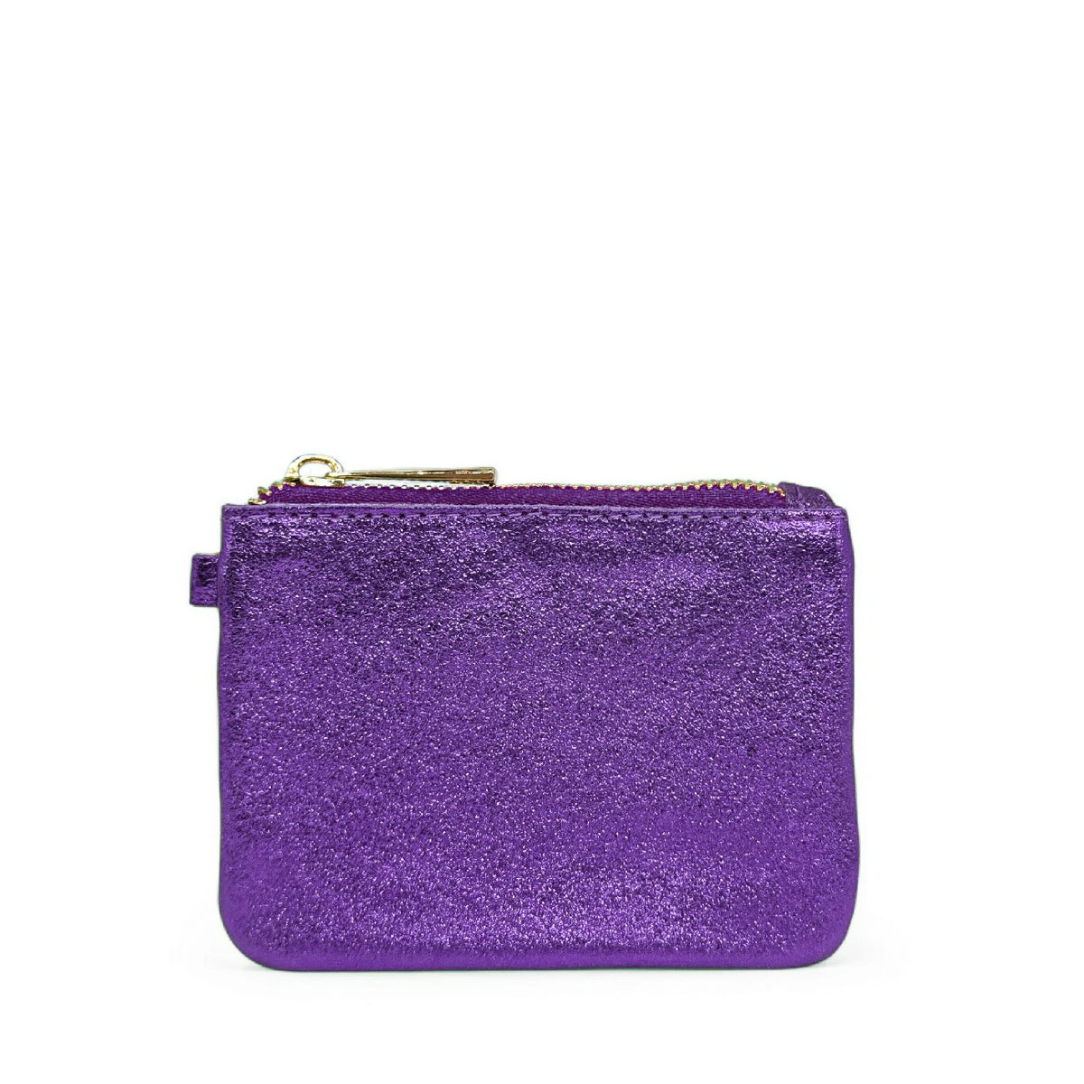 Monedero llavero en piel tornasolada POCKET GLOW Amatista
