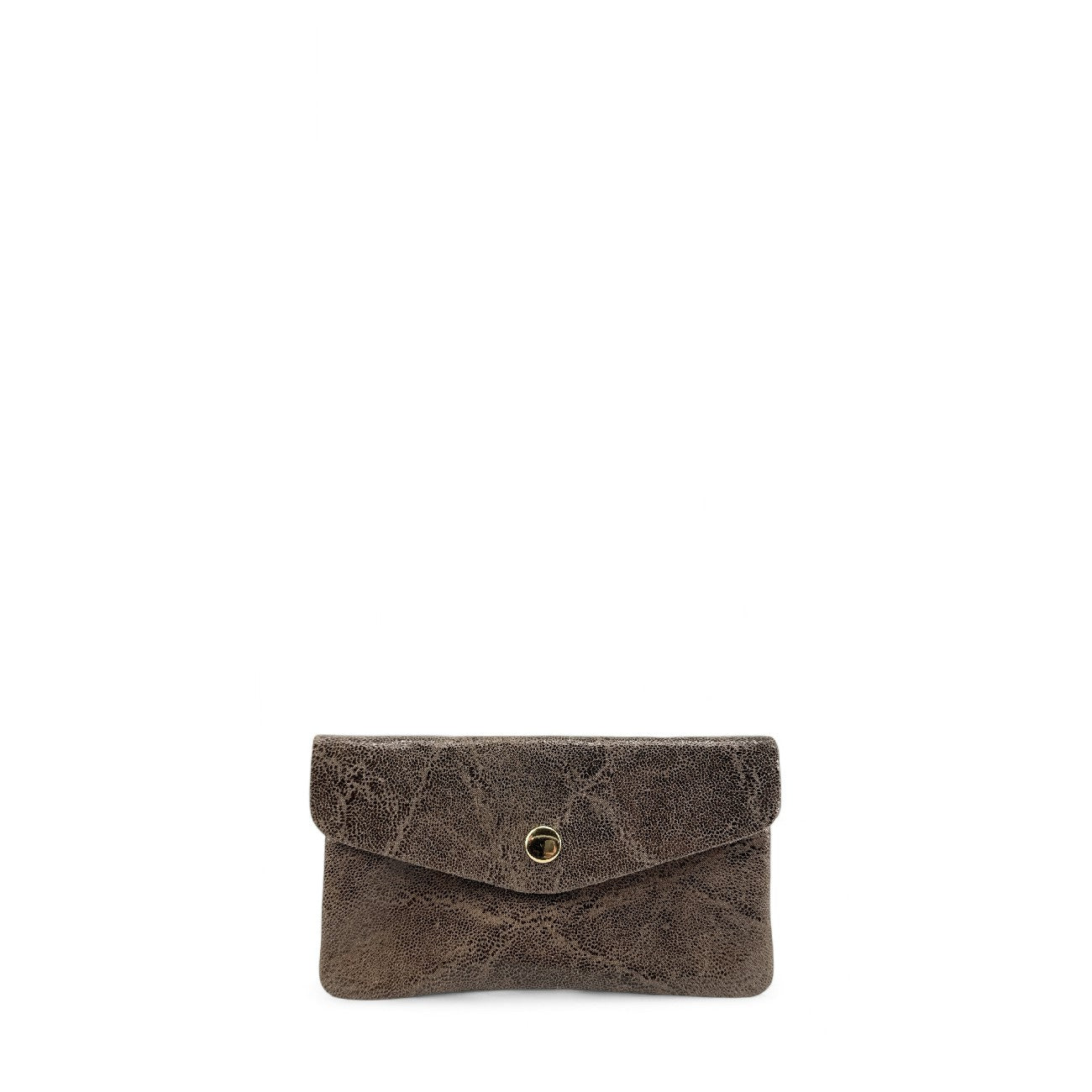 Pochette porte-monnaie en cuir brossé COMPO BROSSEE Moka