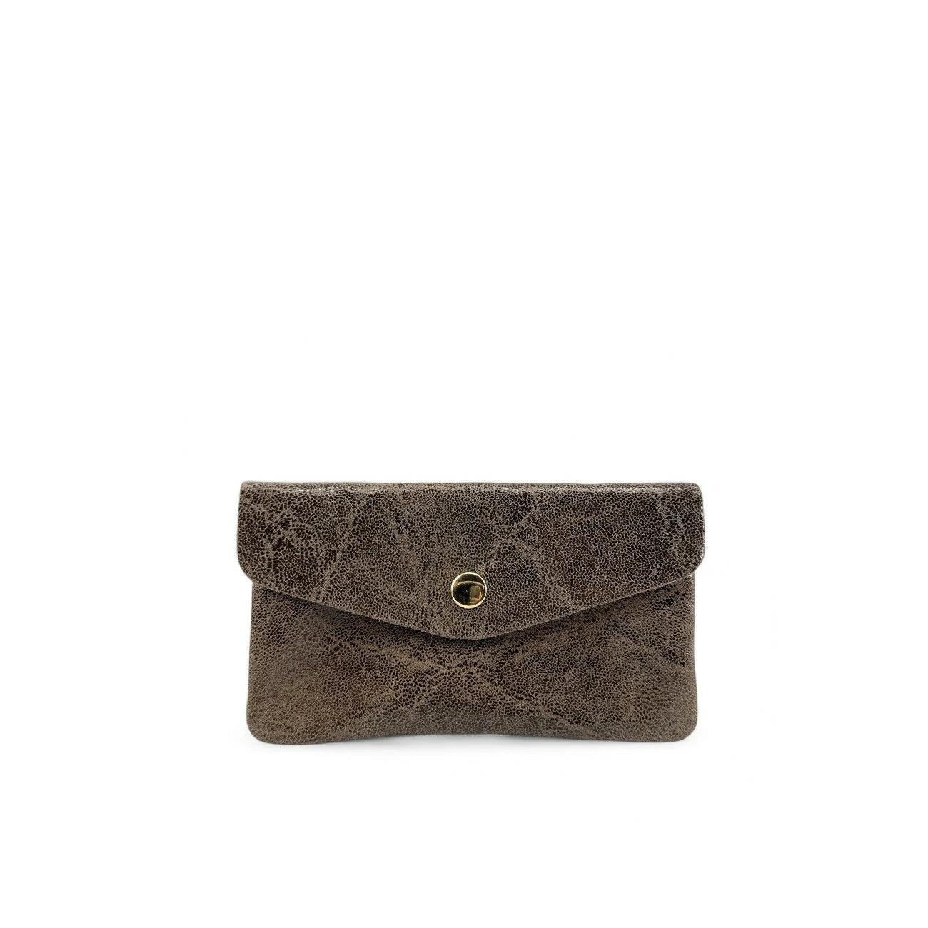 Pochette porte-monnaie en cuir brossé COMPO BROSSEE Moka