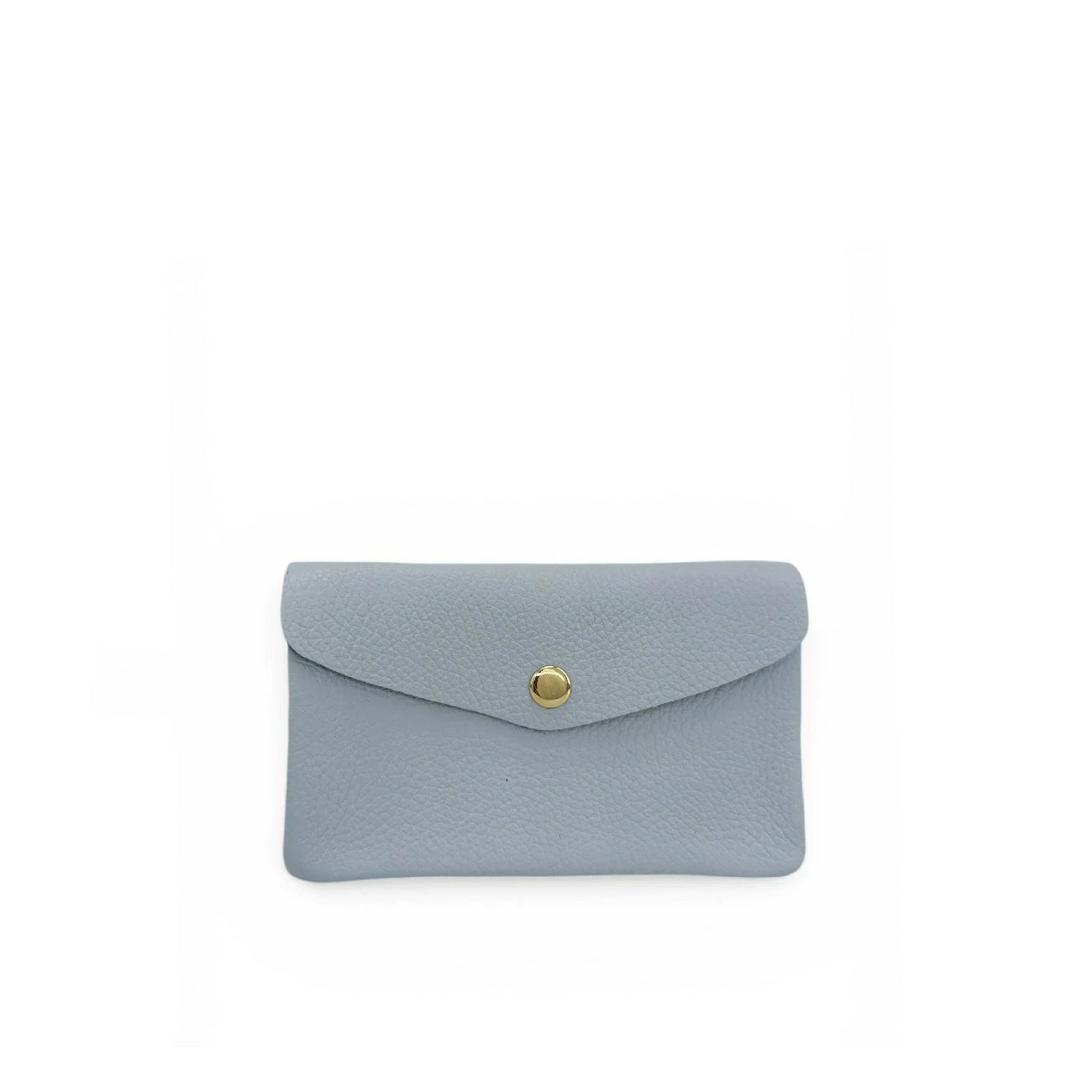 Bolsita de billetera de cuero grano COMPO Azul pastel