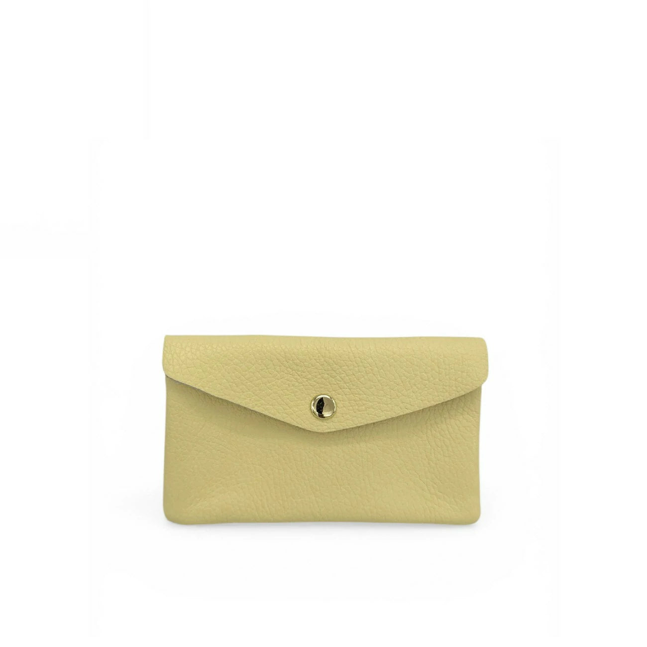 Pochette porte-monnaie en cuir grainé COMPO Soft jaune