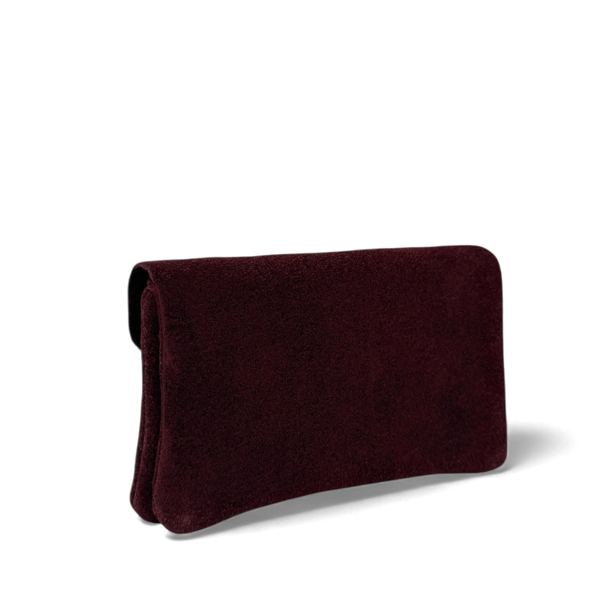 Geldbörsen-Clutch aus Wildleder COMPO SUEDE Bordeaux