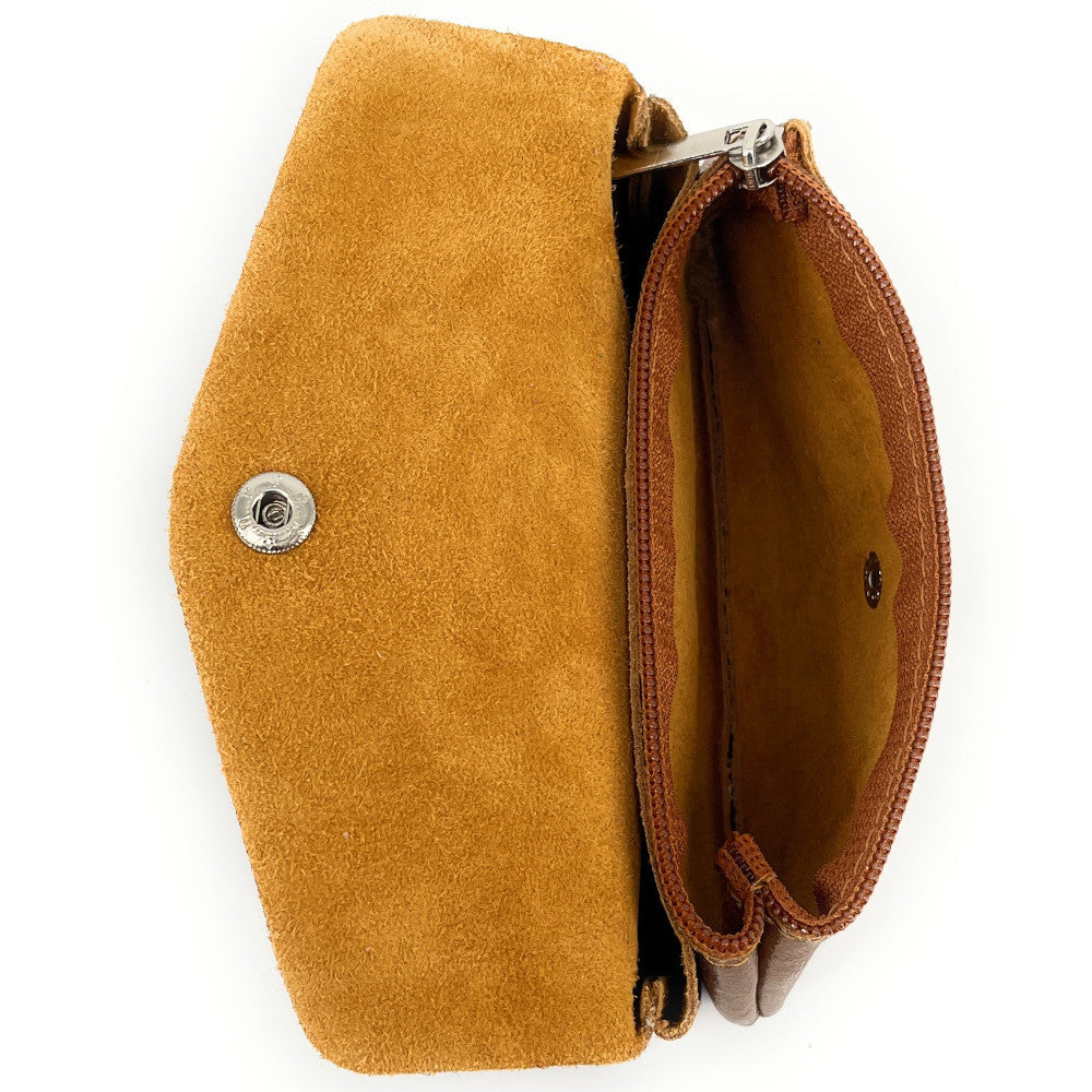 Pochette porte-monnaie en cuir irisé COMPO Or cuivré