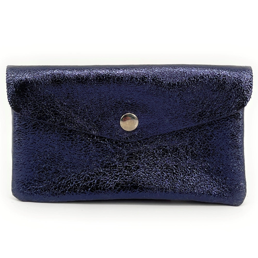 Pochette porte-monnaie en cuir irisé COMPO Nuit étoilée