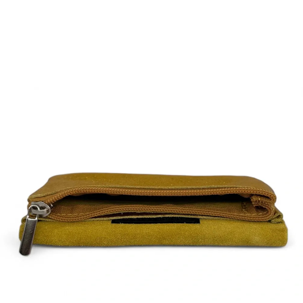 Pochette porte-monnaie en cuir irisé COMPO Or
