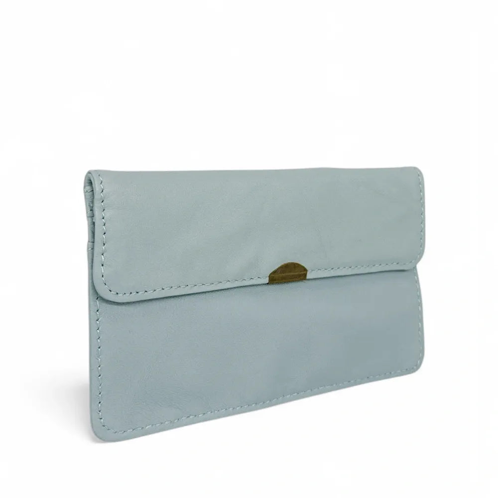 Pochette porte-monnaie en cuir lisse IMPRO Blanc nuage