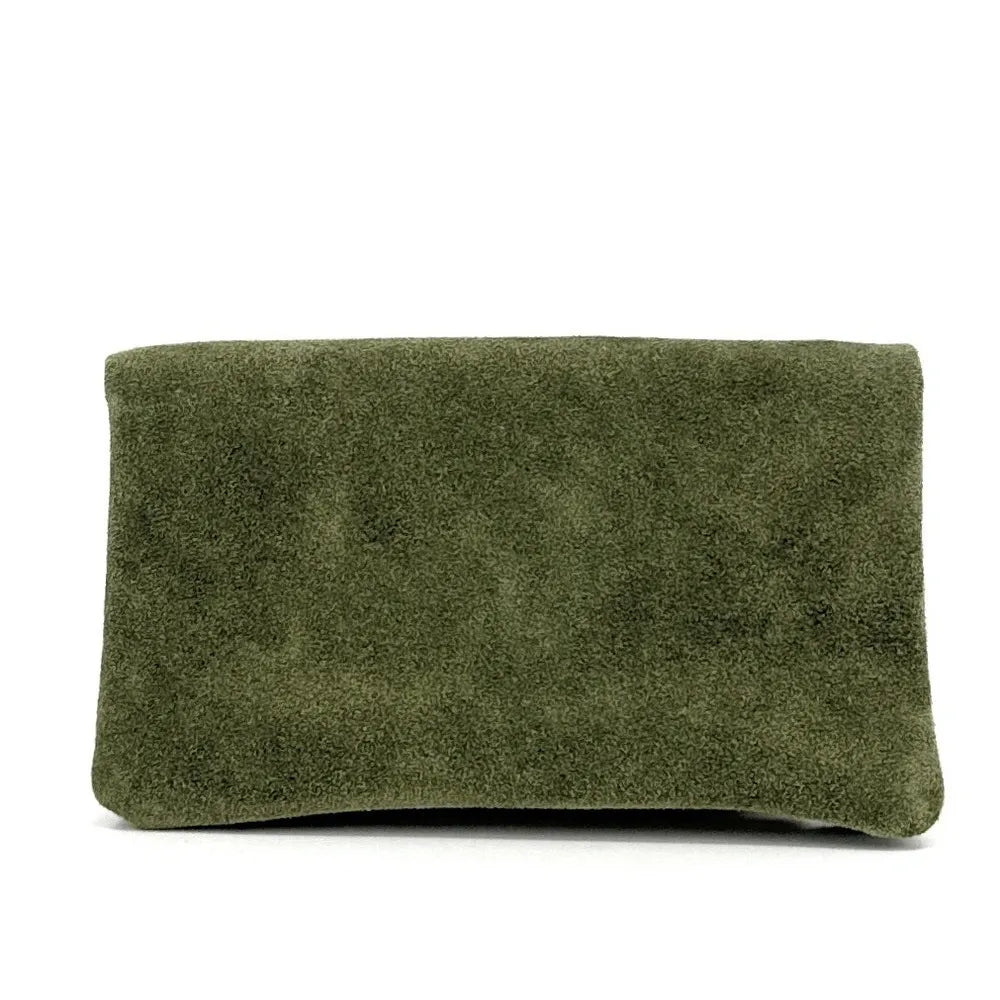 Pochette porte-monnaie en croûte de cuir COMPO SUEDE Kaki