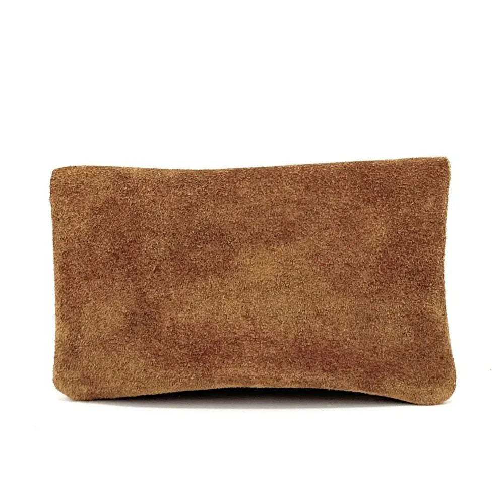 Pochette porte-monnaie en croûte de cuir COMPO SUEDE Camel