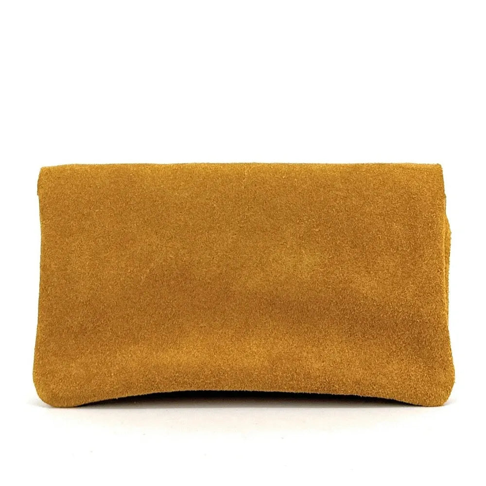 Pochette porte-monnaie en croûte de cuir COMPO SUEDE Savane