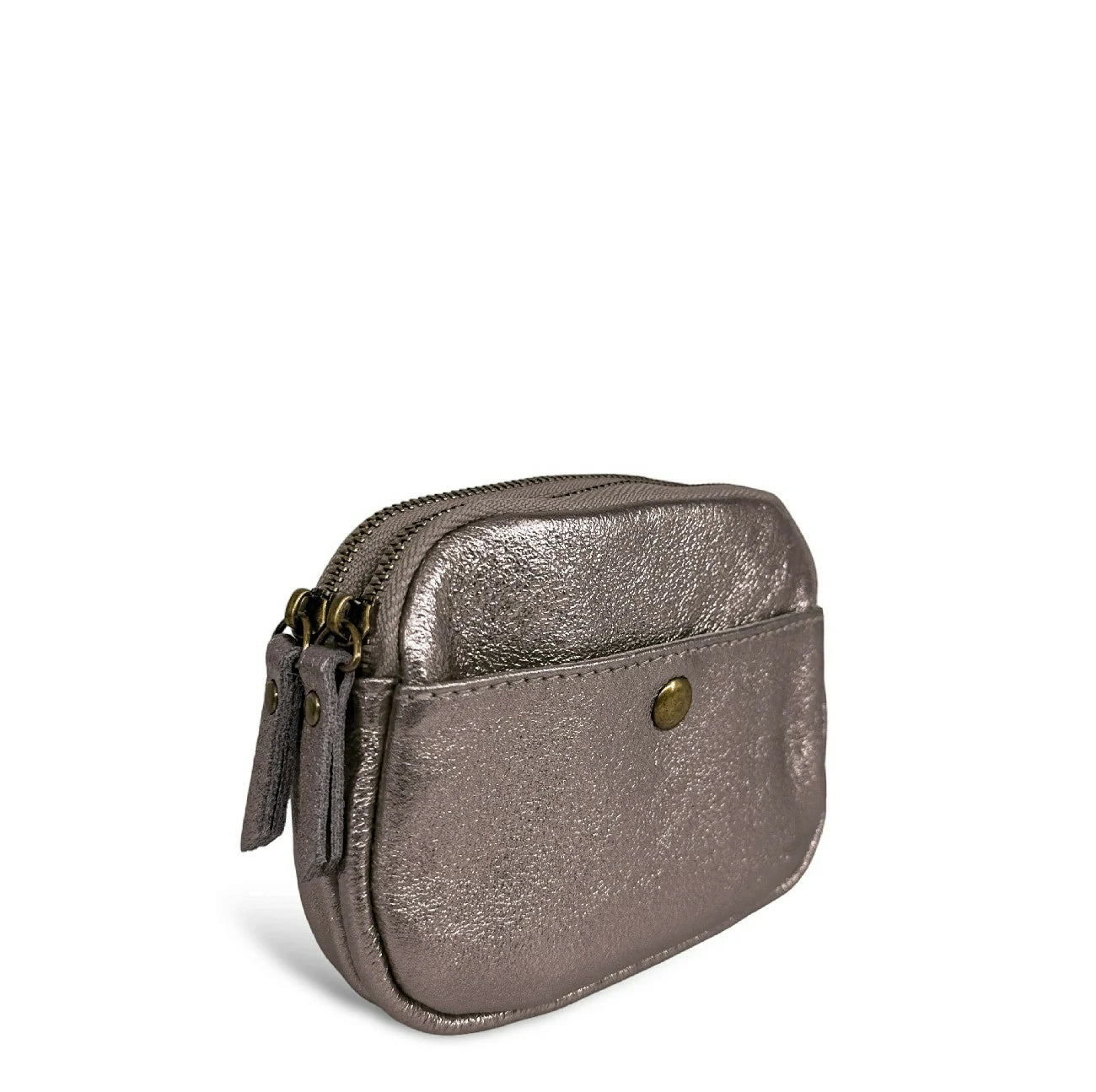 Leather wallet pouch irise ZIPPY Champagne irise