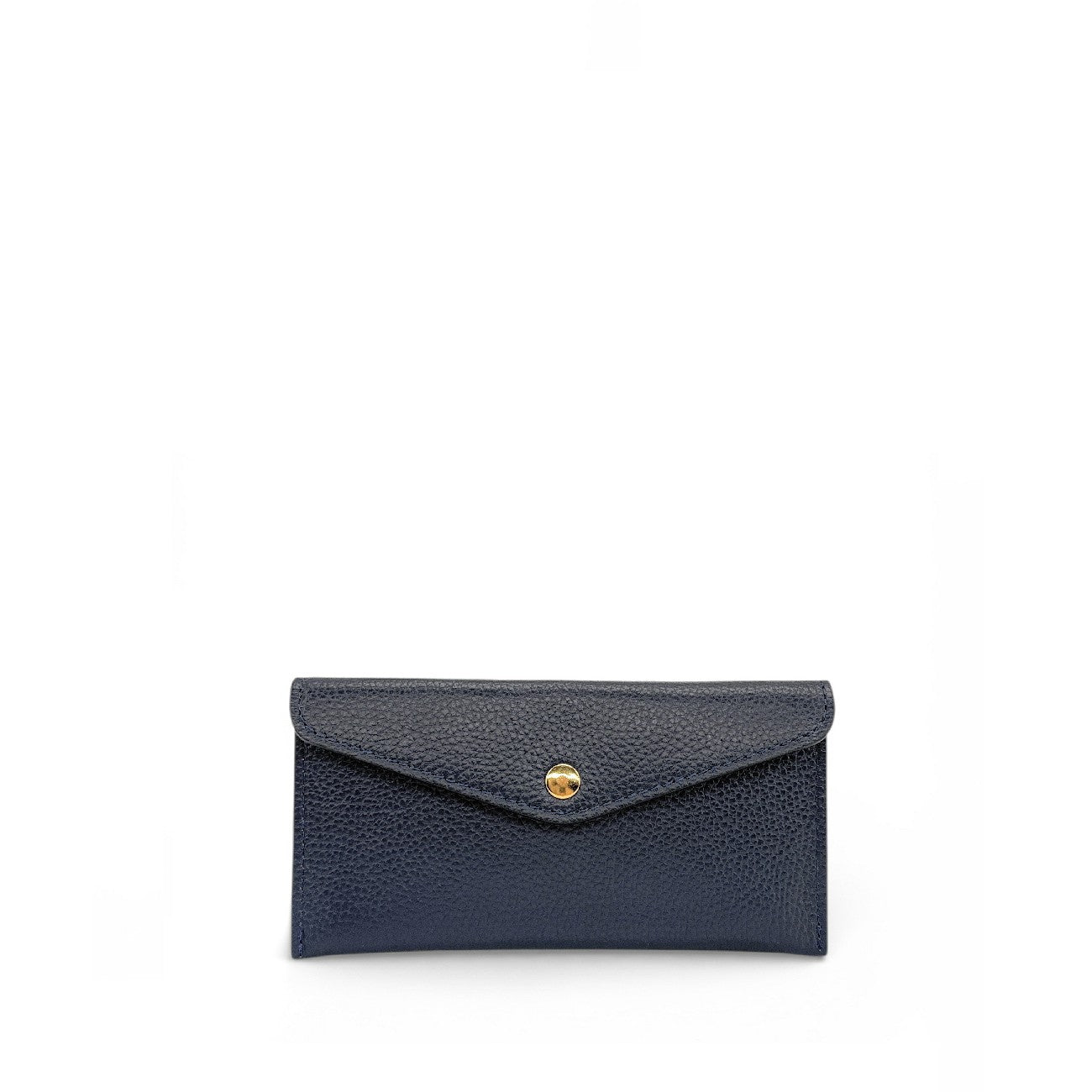 Grained leather portfolio holder CLOE Forest green