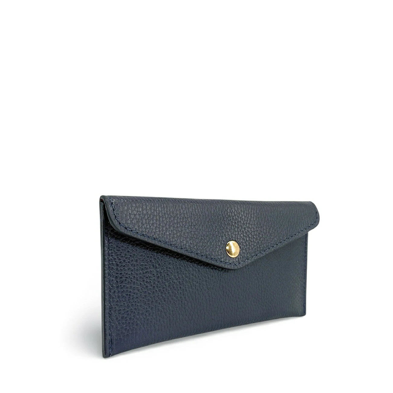 Grained leather portfolio holder CLOE Forest green