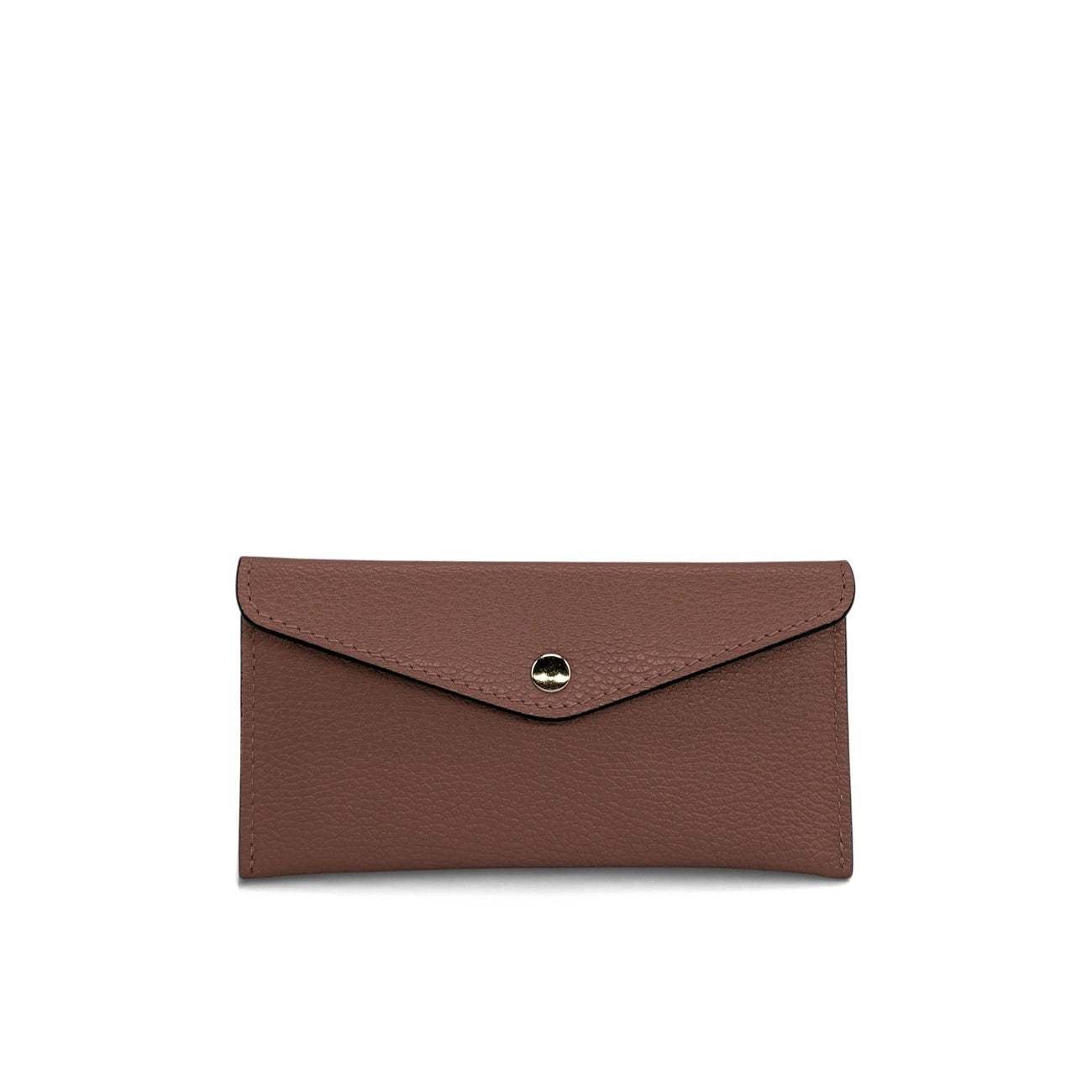 Grained leather portfolio holder CLOE Duck green