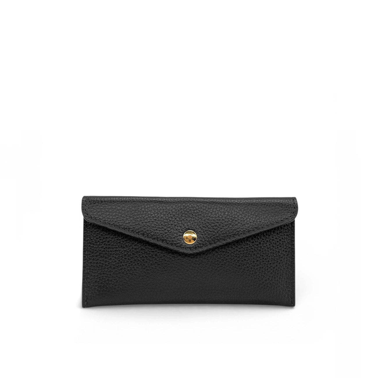 Grained leather portfolio holder CLOE Noir