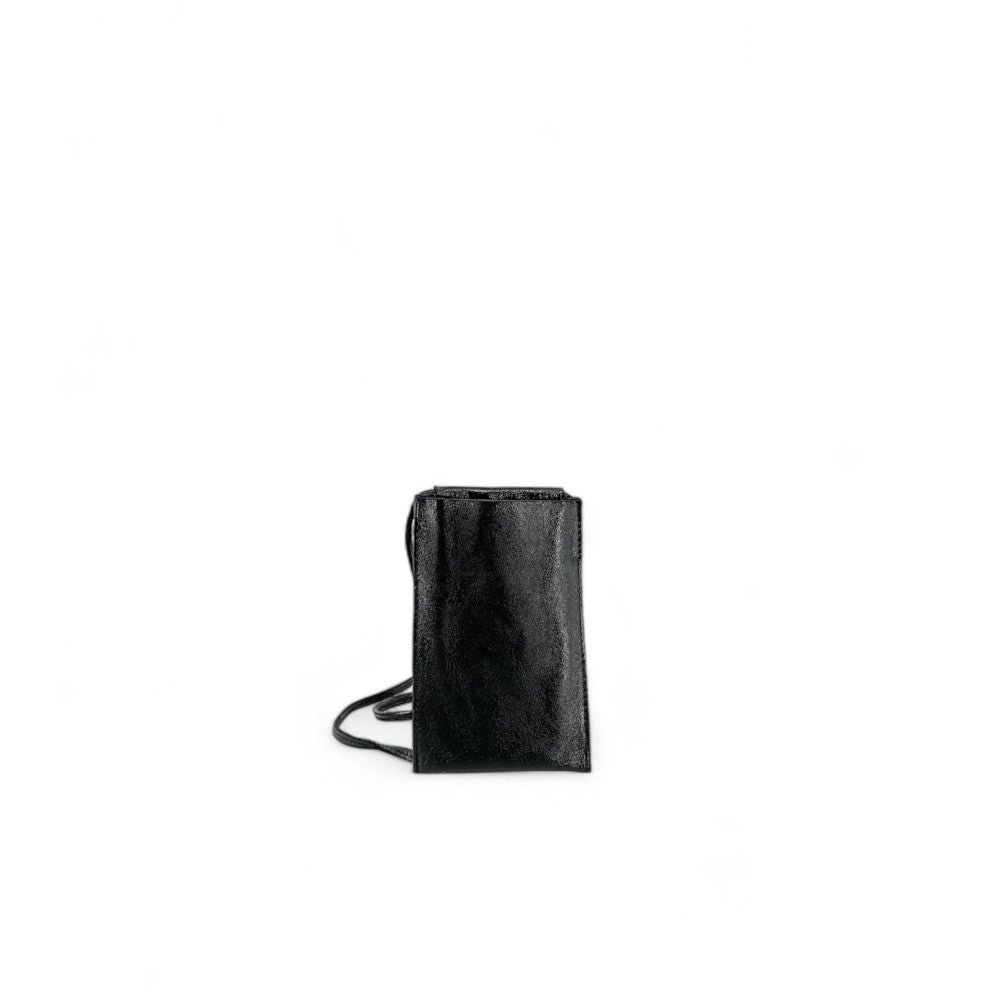 Pochette téléphone en cuir irisé EASY Noir irisé