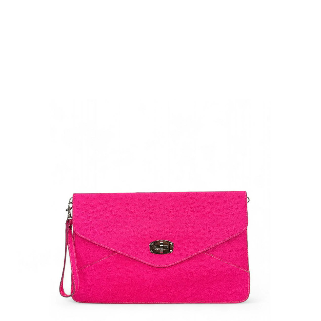 Customizable Maria's removable bandouliere Valley FREYA Red Garance, Middle Taupe shoulder shoulder ends, silver metallic finishes