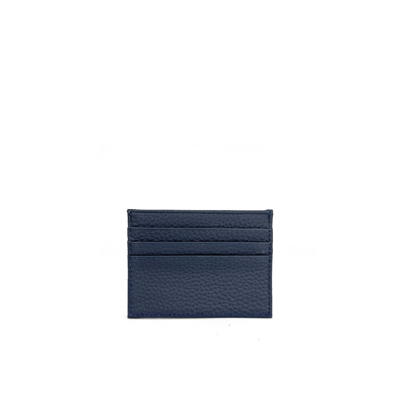 Porte-cartes en cuir grainé NOAH Bleu marine