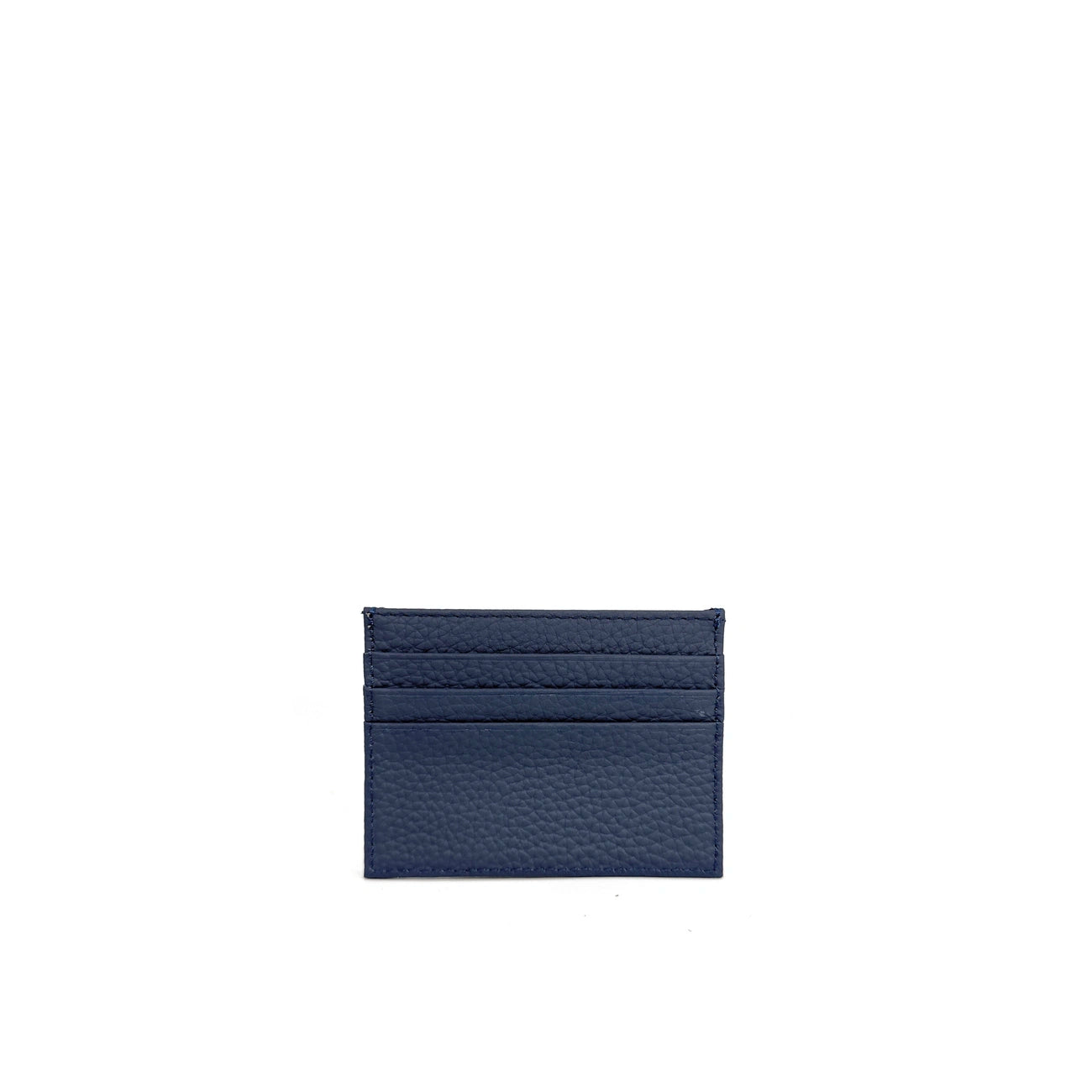 Porte-cartes en cuir grainé NOAH Bleu marine