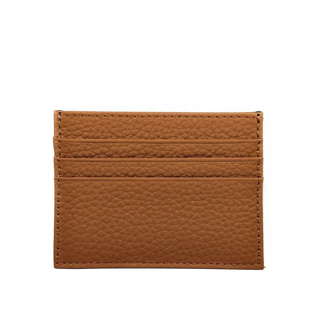 Porte-cartes en cuir grainé NOAH Camel