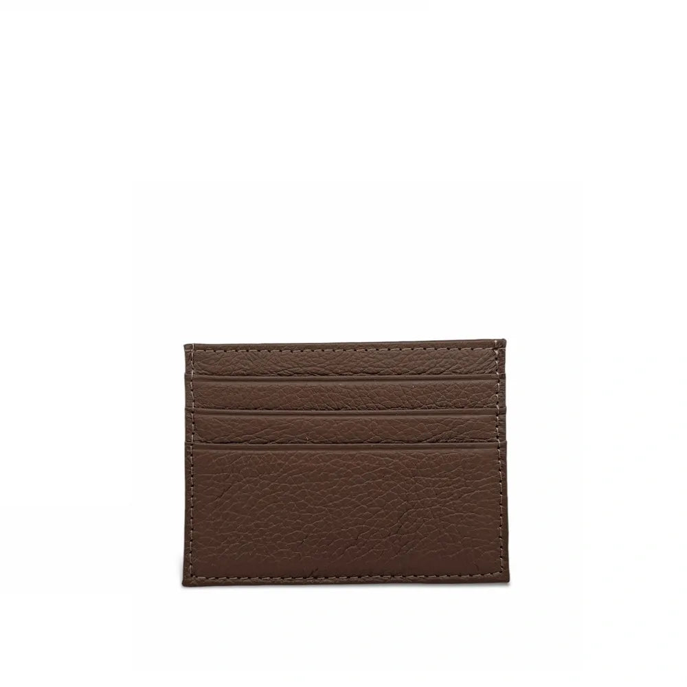 Porte-cartes en cuir grainé NOAH Chocolat