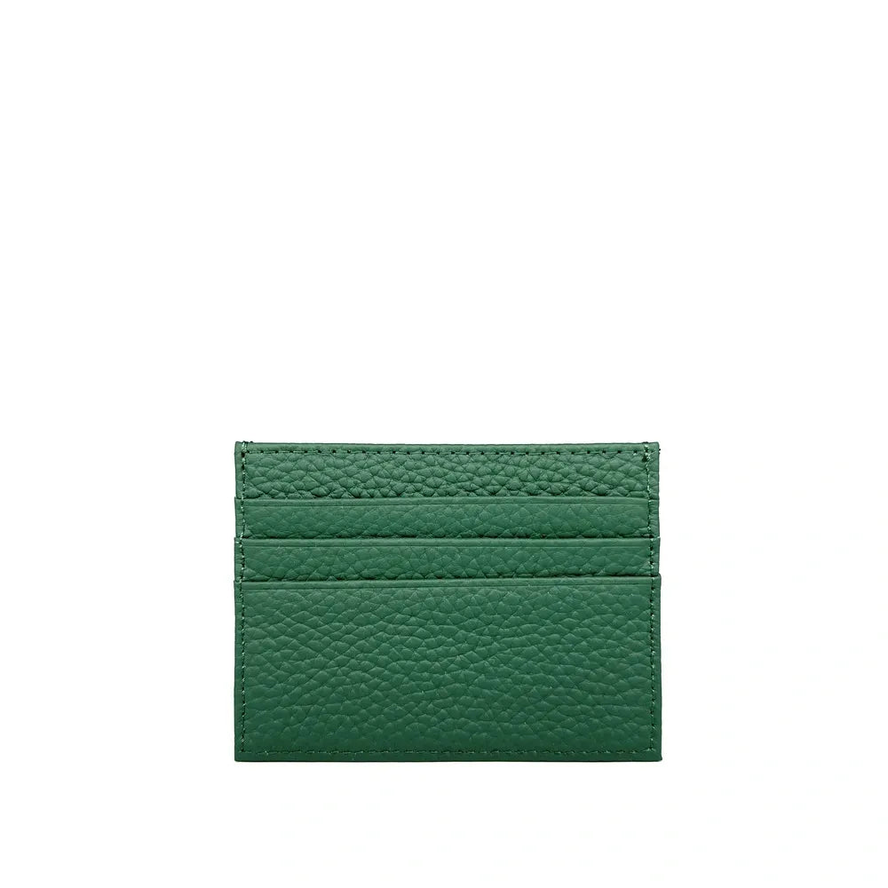 Porte-cartes en cuir grainé NOAH Vert forêt