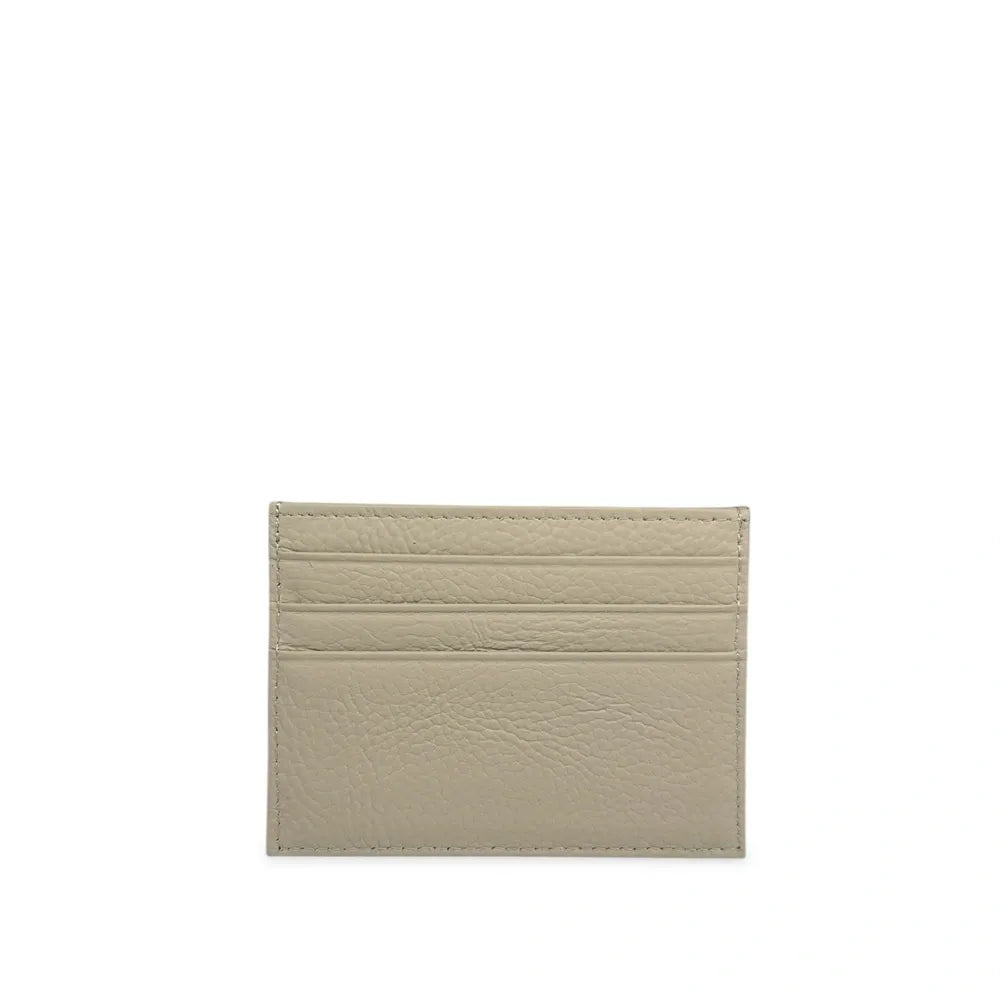 Porte-cartes en cuir grainé NOAH Taupe clair